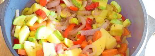 овощное рагу с курицей. Шаг 8