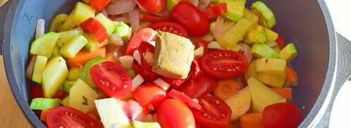 овощное рагу с курицей. Шаг 12