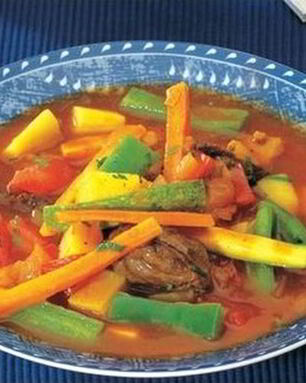 Овощное рагу с мясом ягненка по-арабски