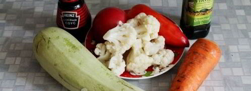 овощное рагу с цветной капустой и кабачками. Шаг 3