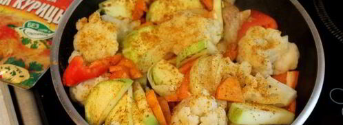 овощное рагу с цветной капустой и кабачками. Шаг 8