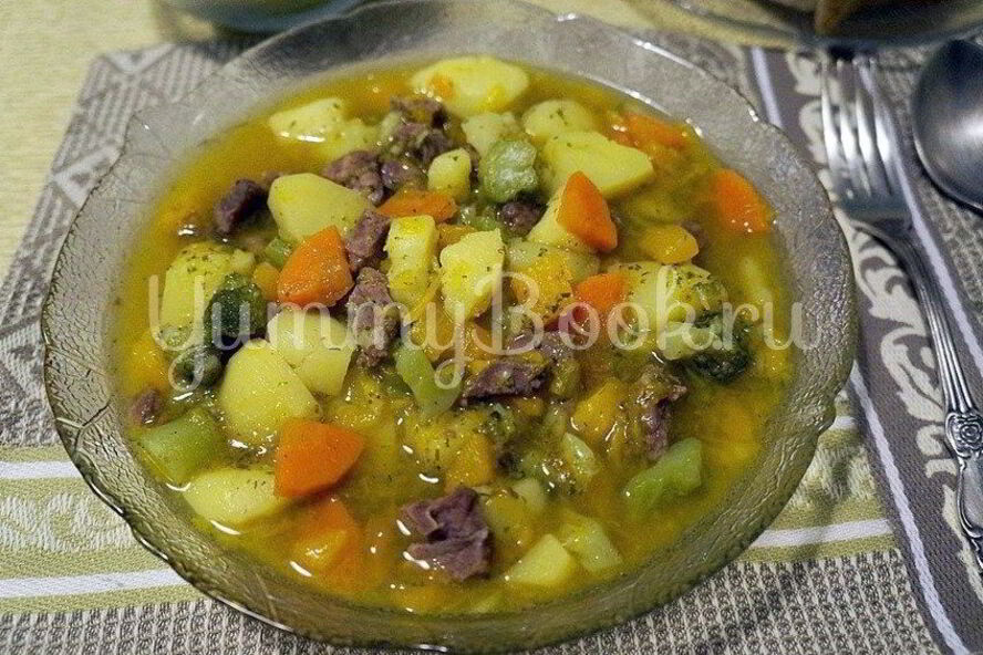 Рецепт овощного рагу с тыквой в мультиварке