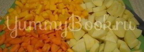 овощное рагу с тыквой в мультиварке. Шаг 2