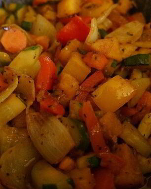 Овощное рагу со сладким бататом
