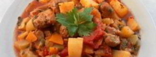 овощное рагу со свининой и кабачками. Шаг 8