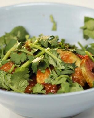 Пряное овощное рагу с кабачками