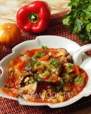 Рагу из баклажанов и кабачков