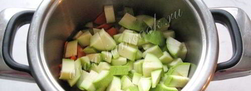 рагу из баклажанов и кабачков. Шаг 5