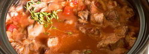 рагу из говядины в томате с острыми колбасками. Шаг 11