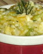 Рагу из кабачков с рисом