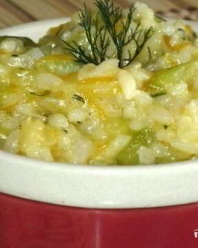 Рагу из кабачков с рисом