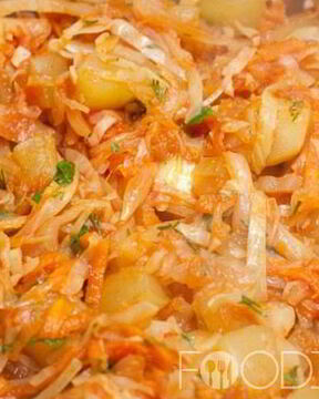 Рагу из капусты с кабачками