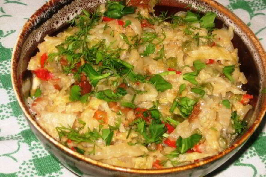 Рецепт рагу из пекинской капусты с лисичками