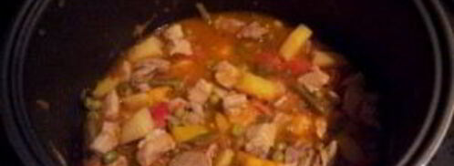 рагу из свинины в мультиварке. Шаг 8