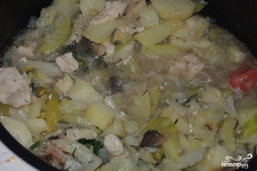 Рецепт рагу с грибами в мультиварке