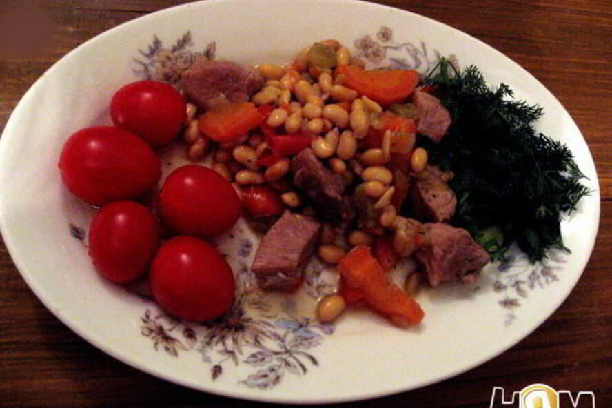 Рецепт рагу с соевыми бобами в чугунке