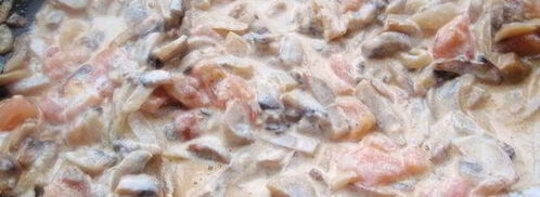 утиное филе в кунжуте с грибным рагу и картофельными дольками. Шаг 9