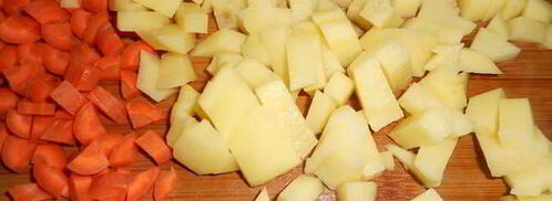 запеченная тыква, фаршированная рагу с говядиной. Шаг 6