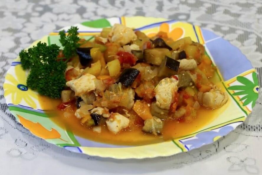 Рецепт рататуя с мясом