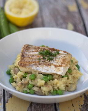 Ризотто и треска