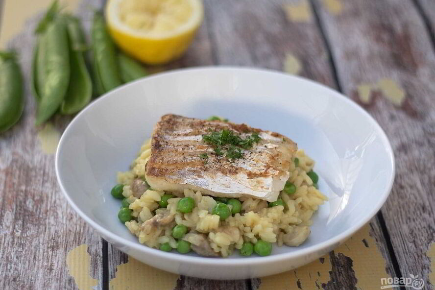 Рецепт ризотто и треска