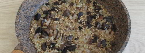 ризотто из перловки с грибами. Шаг 12