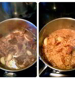 Ризотто из перловой крупы с белыми грибами