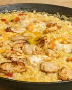 Ризотто с индейкой и креветками