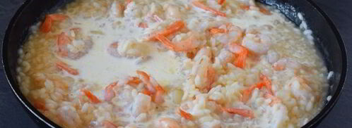 ризотто с креветками в сливочном соусе. Шаг 9