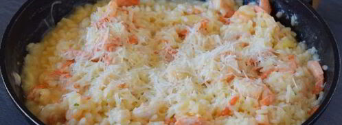 ризотто с креветками в сливочном соусе. Шаг 10