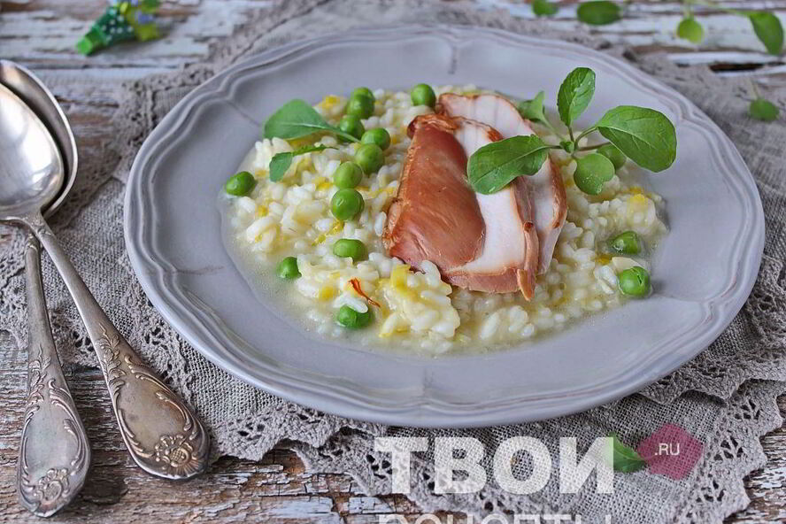 Рецепт ризотто с курицей