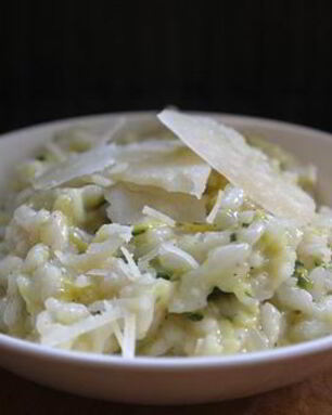 Ризотто с цуккини и сквошем