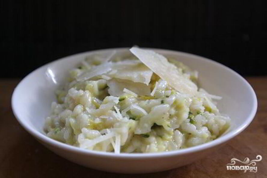 Рецепт ризотто с цуккини и сквошем