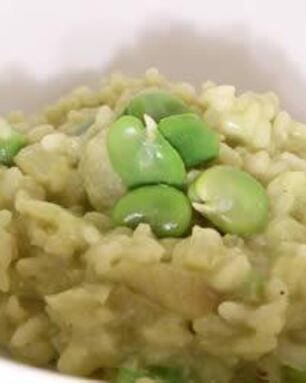 Ризотто с зелеными бобами