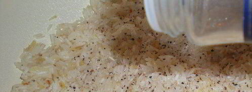 желтое ризотто с морепродуктами. Шаг 9