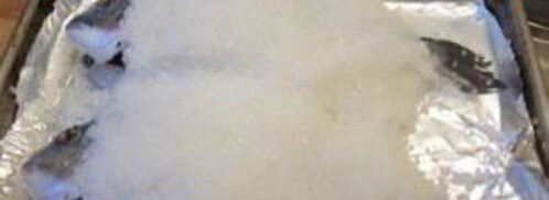 дорада, запеченная в соли. Шаг 4