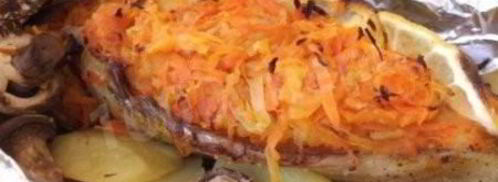 фаршированная скумбрия запеченная в духовке. Шаг 7