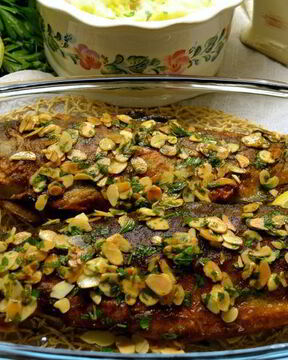 Форель Альмадин из штата Айдахо с картофельным пюре из Айдахо