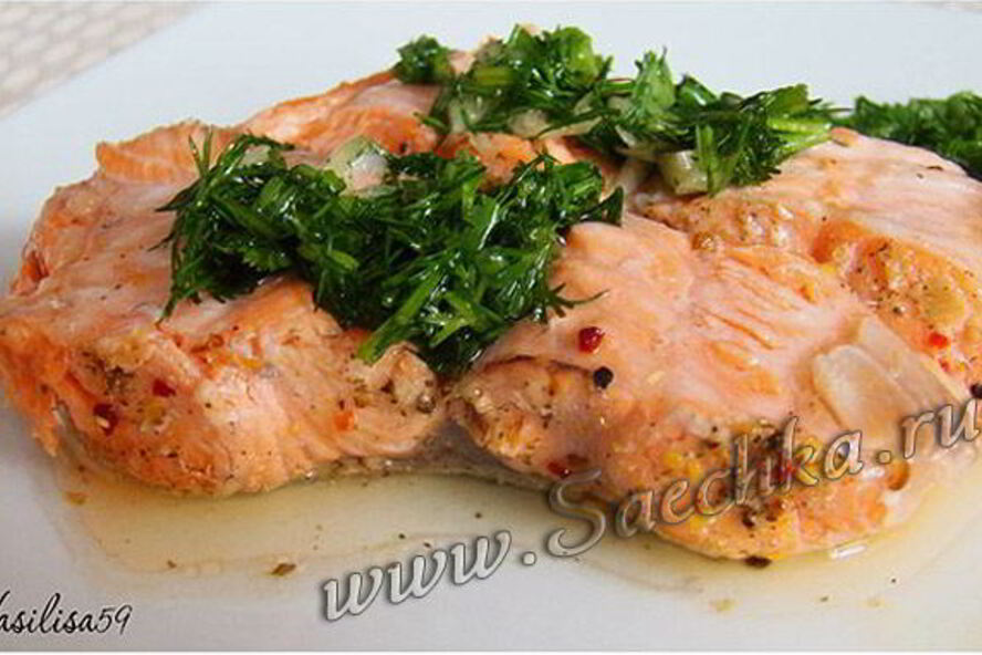 Рецепт форели с укропно-чесночным соусом