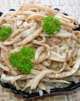 Кальмары по-корейски без моркови