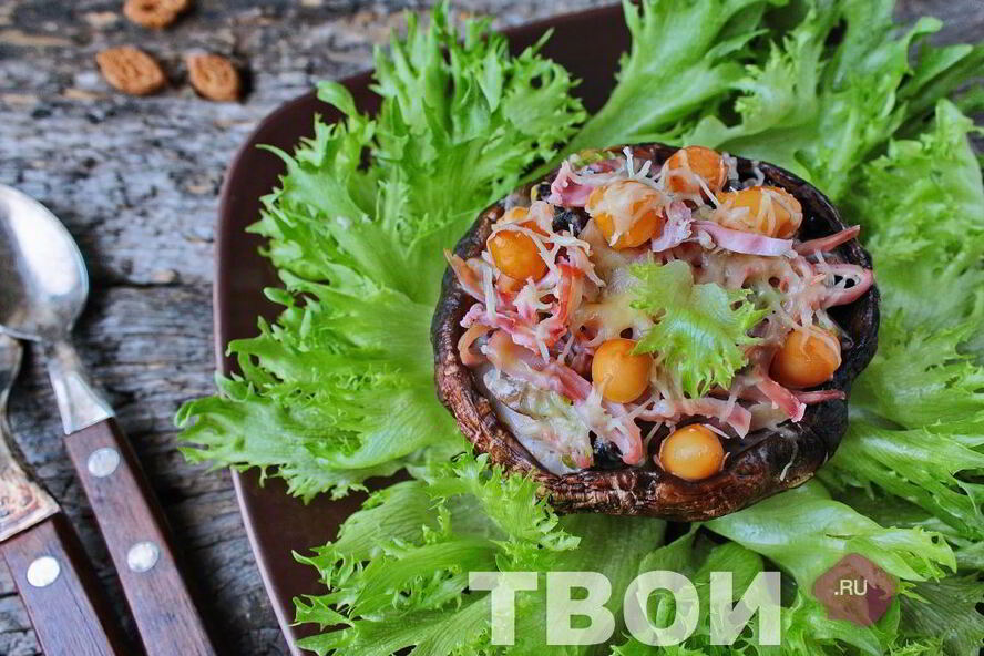 Рецепт кальмаров с грибами