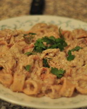 Кальмары с сыром и чесноком