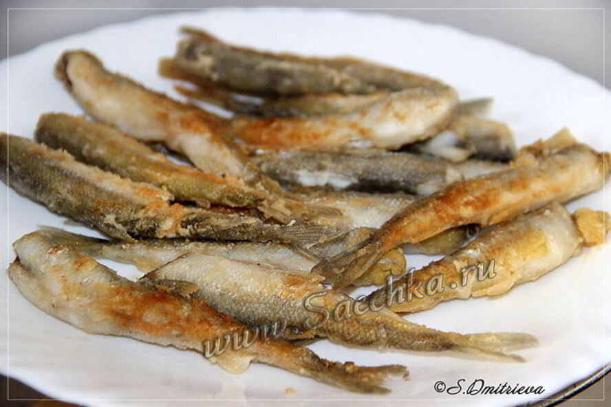 Рецепт корюшки жареной