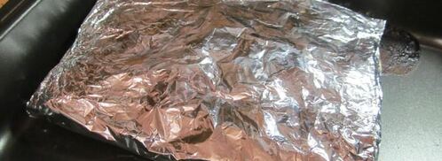 минтай запеченный в фольге в духовке. Шаг 10