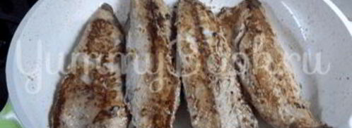 нежная и ароматная жареная скумбрия. Шаг 5