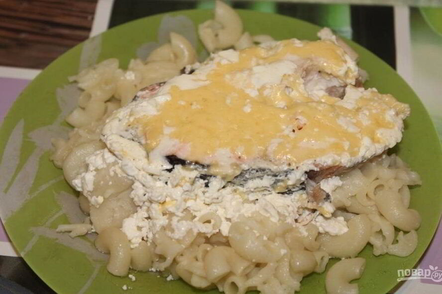 Рецепт рыбы под сливочным соусом в духовке