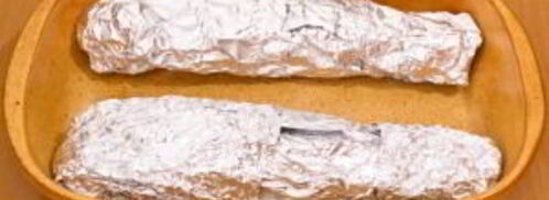 рыба с розмарином, запеченная в фольге. Шаг 8