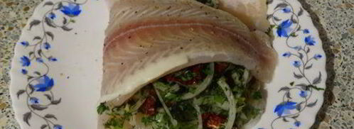 рыба с вялеными томатами. Шаг 8