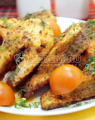 Щука жареная