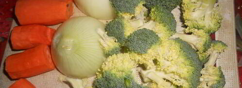 семга с мандарином и овощами. Шаг 3